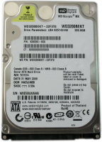 HDD Laptop Western Digital 320GB 7200RPM 16MB CACHE SATA2 WD3200BEKT Scorpio Black