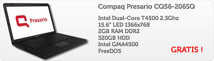 Castiga un Compaq Presario CQ56 cu Power Laptop