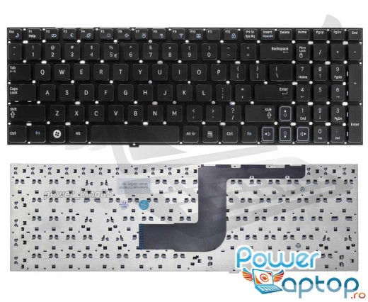 Tastatura Samsung  RC520 neagra. Keyboard Samsung  RC520. Tastaturi laptop Samsung  RC520. Tastatura notebook Samsung  RC520