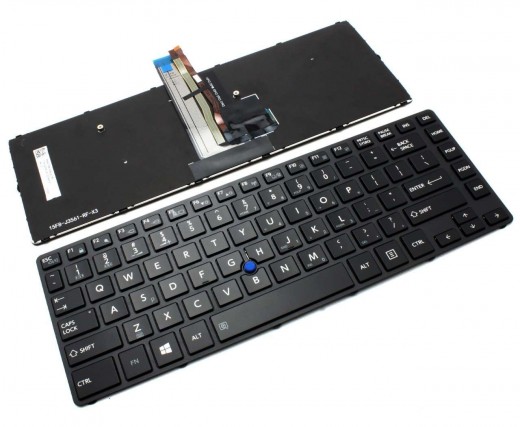 Tastatura Toshiba G83C000GU5US iluminata backlit. Keyboard Toshiba G83C000GU5US iluminata backlit. Tastaturi laptop Toshiba G83C000GU5US iluminata backlit. Tastatura notebook Toshiba G83C000GU5US iluminata backlit