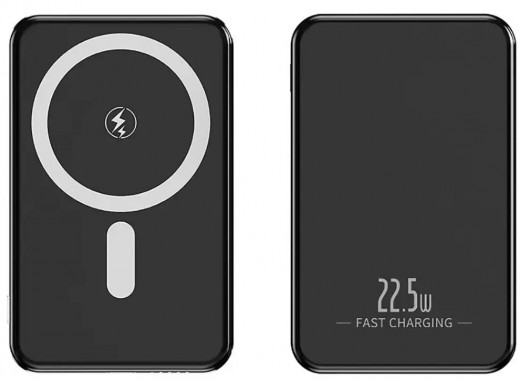 Powerbank Slim 5000mAh compatibil MagSafe Sunix PB54 Negru PB5401