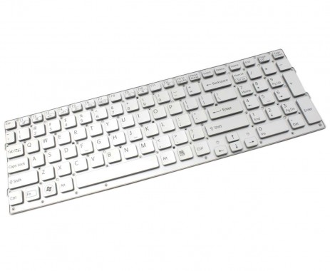 Tastatura Sony Vaio VPCCB290X argintie. Keyboard Sony Vaio VPCCB290X. Tastaturi laptop Sony Vaio VPCCB290X. Tastatura notebook Sony Vaio VPCCB290X
