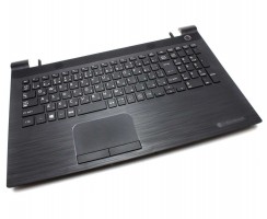 Tastatura Toshiba AEBLYJ00110 neagra cu Palmrest Negru. Keyboard Toshiba AEBLYJ00110 neagra cu Palmrest Negru. Tastaturi laptop Toshiba AEBLYJ00110 neagra cu Palmrest Negru. Tastatura notebook Toshiba AEBLYJ00110 neagra cu Palmrest Negru