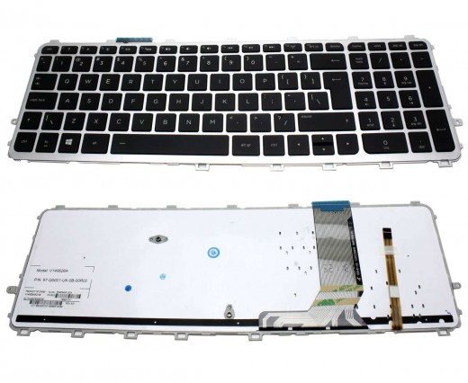 Tastatura HP Envy 17T-J iluminata backlit. Keyboard HP Envy 17T-J iluminata backlit. Tastaturi laptop HP Envy 17T-J iluminata backlit. Tastatura notebook HP Envy 17T-J iluminata backlit