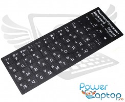 Sticker tastatura laptop layout Rusesc RU negru. Sticker taste laptop layout Rusesc RU negru