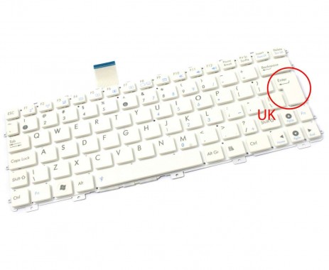 Tastatura Asus Eee PC X101CH alba. Keyboard Asus Eee PC X101CH. Tastaturi laptop Asus Eee PC X101CH. Tastatura notebook Asus Eee PC X101CH