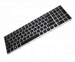 Tastatura HP ProBook 455 G5 Argintie iluminata backlit. Keyboard HP ProBook 455 G5 Argintie. Tastaturi laptop HP ProBook 455 G5 Argintie. Tastatura notebook HP ProBook 455 G5 Argintie