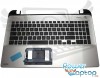 Tastatura Toshiba  A000296140 Neagra cu Palmrest Argintiu. Keyboard Toshiba  A000296140 Neagra cu Palmrest Argintiu. Tastaturi laptop Toshiba  A000296140 Neagra cu Palmrest Argintiu. Tastatura notebook Toshiba  A000296140 Neagra cu Palmrest Argintiu