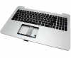 Tastatura Asus 0KNB0-610MRU00 neagra cu Palmrest argintiu. Keyboard Asus 0KNB0-610MRU00 neagra cu Palmrest argintiu. Tastaturi laptop Asus 0KNB0-610MRU00 neagra cu Palmrest argintiu. Tastatura notebook Asus 0KNB0-610MRU00 neagra cu Palmrest argintiu