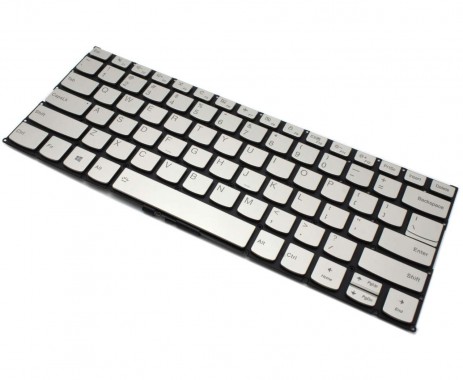 Tastatura Lenovo Yoga 530S-15 Argintie iluminata backlit. Keyboard Lenovo Yoga 530S-15 Argintie. Tastaturi laptop Lenovo Yoga 530S-15 Argintie. Tastatura notebook Lenovo Yoga 530S-15 Argintie