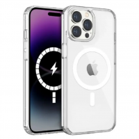 Husa iPhone 14 Pro Sunix Transparent compatibila MagSafe