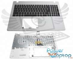 Tastatura Asus  A550WE neagra cu Palmrest alb. Keyboard Asus  A550WE neagra cu Palmrest alb. Tastaturi laptop Asus  A550WE neagra cu Palmrest alb. Tastatura notebook Asus  A550WE neagra cu Palmrest alb