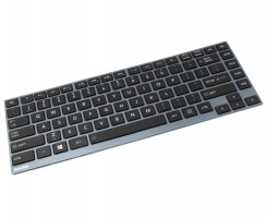 Tastatura Toshiba  N860 7835 T008 Rama albastra iluminata backlit. Keyboard Toshiba  N860 7835 T008 Rama albastra. Tastaturi laptop Toshiba  N860 7835 T008 Rama albastra. Tastatura notebook Toshiba  N860 7835 T008 Rama albastra