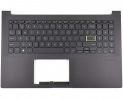 Tastatura Asus VivoBook 15 M513UA Neagra cu Palmrest Negru iluminata backlit. Keyboard Asus VivoBook 15 M513UA Neagra cu Palmrest Negru. Tastaturi laptop Asus VivoBook 15 M513UA Neagra cu Palmrest Negru. Tastatura notebook Asus VivoBook 15 M513UA Neagra cu Palmrest Negru