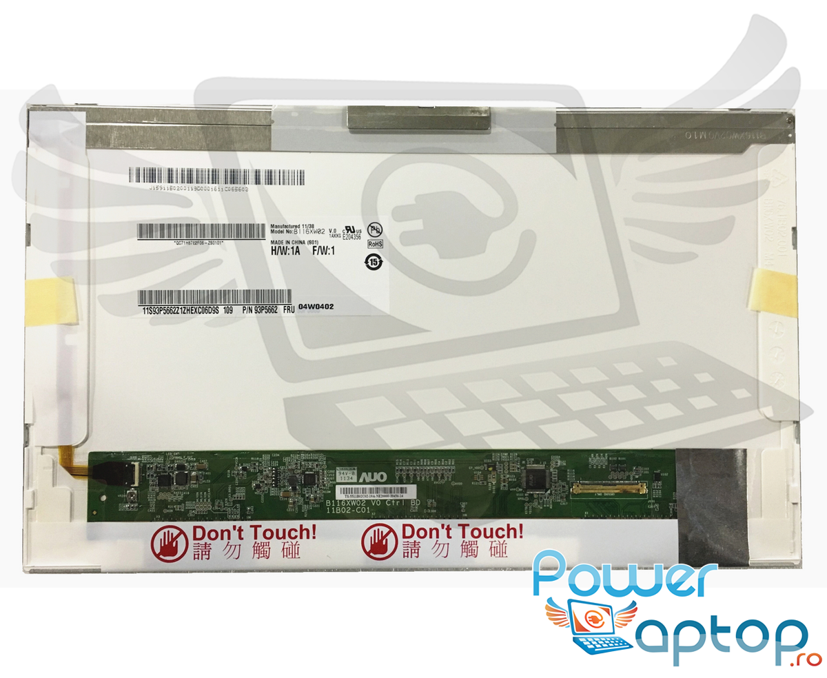 Display laptop Lenovo ThinkPad X100E Ecran 11.6 1366x768 40 pini led lvds imagine