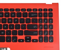 Tastatura Asus VivoBook S512UA Neagra cu Palmrest Rosu iluminata backlit