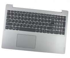 Tastatura Lenovo IdeaPad S145-15API Gri cu Palmrest Argintiu si TouchPad iluminata backlit. Keyboard Lenovo IdeaPad S145-15API Gri cu Palmrest Argintiu si TouchPad. Tastaturi laptop Lenovo IdeaPad S145-15API Gri cu Palmrest Argintiu si TouchPad. Tastatura notebook Lenovo IdeaPad S145-15API Gri cu Palmrest Argintiu si TouchPad