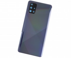 Capac Baterie Samsung Galaxy A71 A715F Prism Crush Black. Capac Spate Samsung Galaxy A71 A715F Prism Crush Black