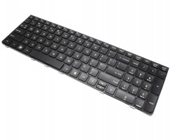 Tastatura HP 6037B0059601 neagra cu rama neagra. Keyboard HP 6037B0059601 neagra cu rama neagra. Tastaturi laptop HP 6037B0059601 neagra cu rama neagra. Tastatura notebook HP 6037B0059601 neagra cu rama neagra