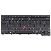 Tastatura Neagra Lenovo 5N21H77022 iluminata layout US fara rama enter mic