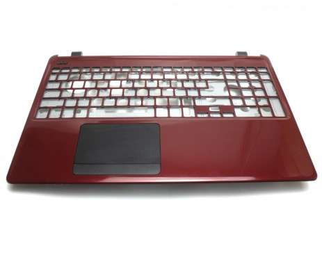 Palmrest Acer Aspire E1 572P. Carcasa Superioara Acer Aspire E1 572P Visiniu cu touchpad inclus