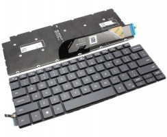 Tastatura Dell 0M0H4C Gri iluminata backlit. Keyboard Dell 0M0H4C Gri. Tastaturi laptop Dell 0M0H4C Gri. Tastatura notebook Dell 0M0H4C Gri