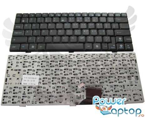 Tastatura Asus Eee PC U1 neagra. Keyboard Asus Eee PC U1 neagra. Tastaturi laptop Asus Eee PC U1 neagra. Tastatura notebook Asus Eee PC U1 neagra
