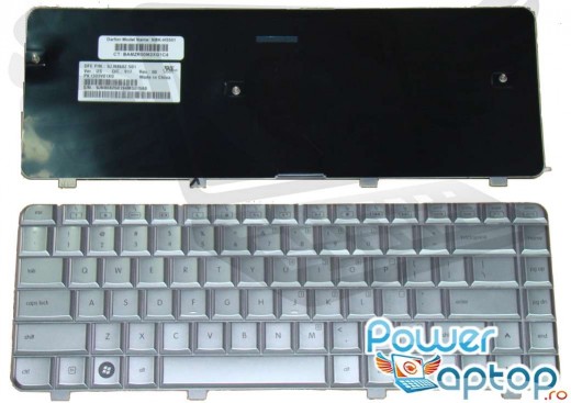 Tastatura HP Pavilion DV4T-1200 argintie. Keyboard HP Pavilion DV4T-1200 argintie. Tastaturi laptop HP Pavilion DV4T-1200 argintie. Tastatura notebook HP Pavilion DV4T-1200 argintie