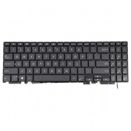 Tastatura Gri Asus ZenBook Flip 15 Q526F iluminata layout US fara rama enter mic