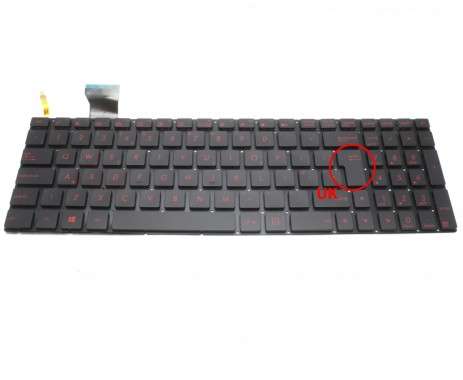 Tastatura Asus  GL552JX iluminata. Keyboard Asus  GL552JX. Tastaturi laptop Asus  GL552JX. Tastatura notebook Asus  GL552JX