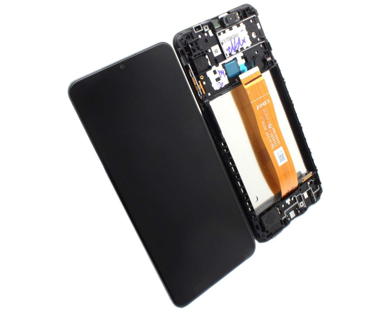 Display Samsung Galaxy A12 A125 Display Original Service Pack Negru Black Motorola imagine noua 2022