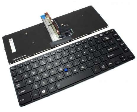Tastatura Toshiba Tecra A40-C1430 iluminata backlit. Keyboard Toshiba Tecra A40-C1430 iluminata backlit. Tastaturi laptop Toshiba Tecra A40-C1430 iluminata backlit. Tastatura notebook Toshiba Tecra A40-C1430 iluminata backlit