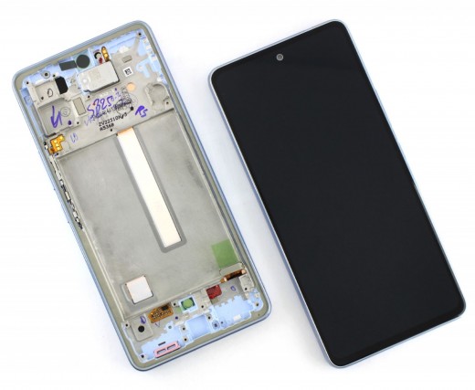 Ansamblu Display LCD + Touchscreen Original Service Pack Samsung Galaxy A53 5G A536 cu Rama Display Original Service Pack Blue. Ecran + Digitizer Original Service Pack Samsung Galaxy A53 5G A536 cu Rama Display Original Service Pack Blue