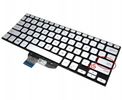 Tastatura Asus VivoBook S14 S430 Argintie iluminata. Keyboard Asus VivoBook S14 S430. Tastaturi laptop Asus VivoBook S14 S430. Tastatura notebook Asus VivoBook S14 S430