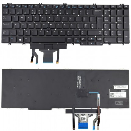 Tastatura Dell Precision 7530 iluminata. Keyboard Dell Precision 7530. Tastaturi laptop Dell Precision 7530. Tastatura notebook Dell Precision 7530
