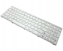 Tastatura Asus X53sc alba. Keyboard Asus X53sc alba. Tastaturi laptop Asus X53sc alba. Tastatura notebook Asus X53sc alba