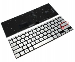 Tastatura Asus S13 S330U Argintie iluminata. Keyboard Asus S13 S330U. Tastaturi laptop Asus S13 S330U. Tastatura notebook Asus S13 S330U