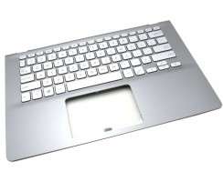Tastatura Asus VivoBook S14 K430 Argintie cu Palmrest Gri iluminata backlit. Keyboard Asus VivoBook S14 K430 Argintie cu Palmrest Gri. Tastaturi laptop Asus VivoBook S14 K430 Argintie cu Palmrest Gri. Tastatura notebook Asus VivoBook S14 K430 Argintie cu Palmrest Gri