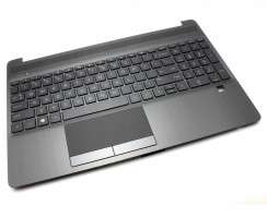 Tastatura HP TPN-C139 neagra cu Palmrest negru iluminata backlit. Keyboard HP TPN-C139 neagra cu Palmrest negru. Tastaturi laptop HP TPN-C139 neagra cu Palmrest negru. Tastatura notebook HP TPN-C139 neagra cu Palmrest negru
