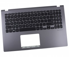 Tastatura Asus VivoBook 15 X509 Neagra cu Palmrest Gri iluminata backlit. Keyboard Asus VivoBook 15 X509 Neagra cu Palmrest Gri. Tastaturi laptop Asus VivoBook 15 X509 Neagra cu Palmrest Gri. Tastatura notebook Asus VivoBook 15 X509 Neagra cu Palmrest Gri