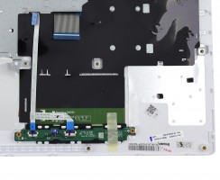 Tastatura Lenovo IdeaPad 510-15ISK Neagra cu Palmrest Alb cu TouchPad iluminata backlit