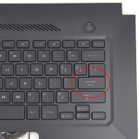 Tastatura Asus TUF F16 FX607J Neagra cu Palmrest Negru fara TouchPad iluminata backlit
