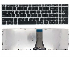 Tastatura Lenovo B50  Rama Argintie. Keyboard Lenovo B50  Rama Argintie. Tastaturi laptop Lenovo B50  Rama Argintie. Tastatura notebook Lenovo B50  Rama Argintie