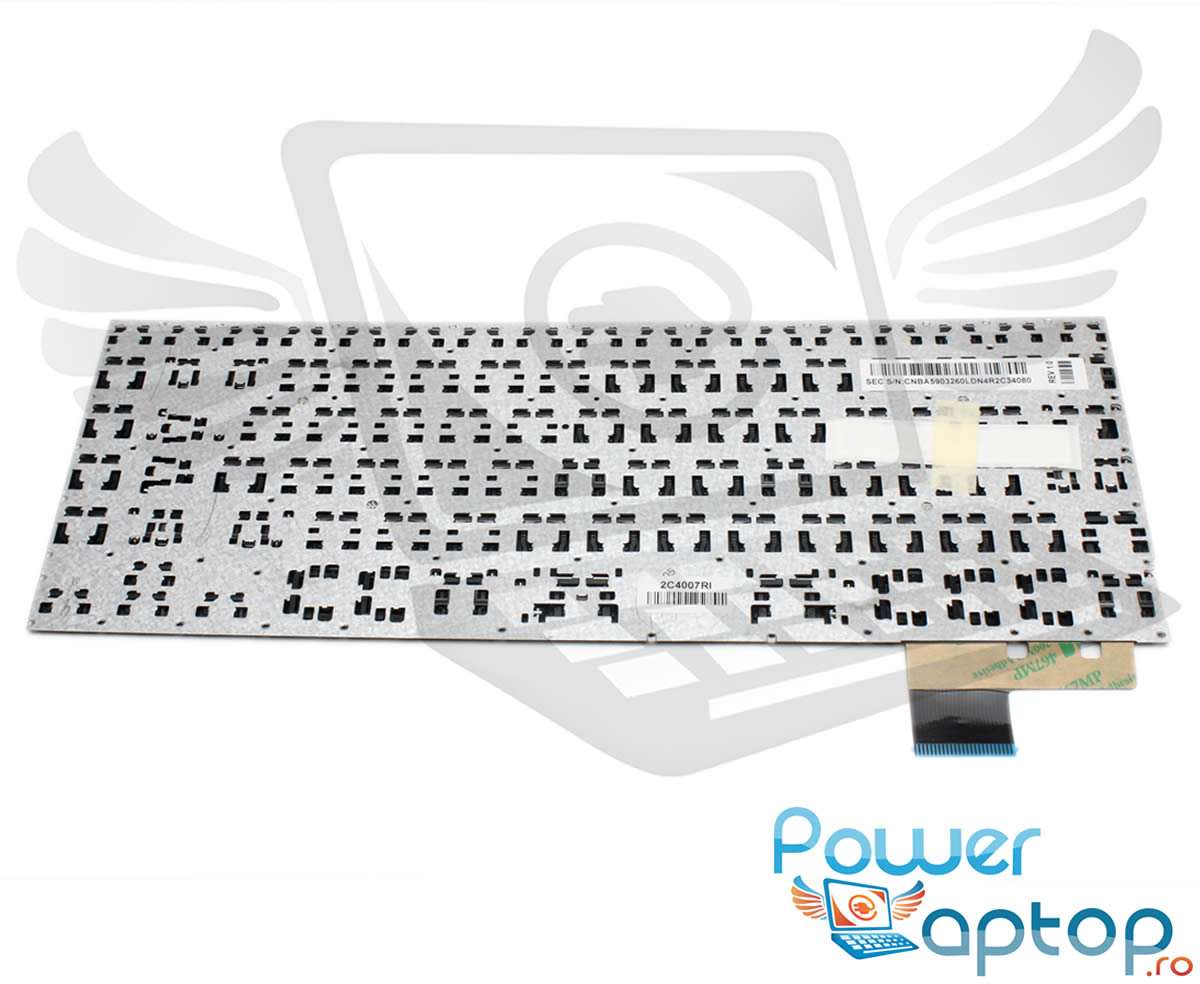 Tastatura neagra Samsung NP535U4C layout UK fara rama enter mare