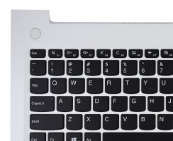 Tastatura Lenovo IdeaPad 510-15ISK Neagra cu Palmrest Alb cu TouchPad iluminata backlit