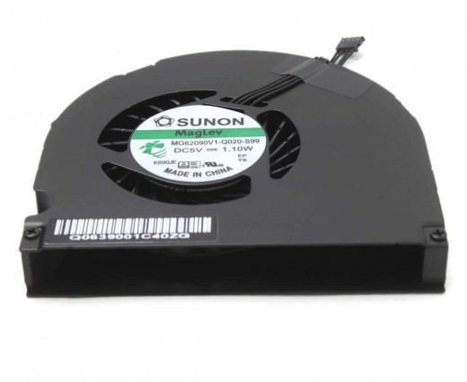 Cooler laptop Apple MacBook Pro A1286 2009. Ventilator procesor Apple MacBook Pro A1286 2009. Sistem racire laptop Apple MacBook Pro A1286 2009