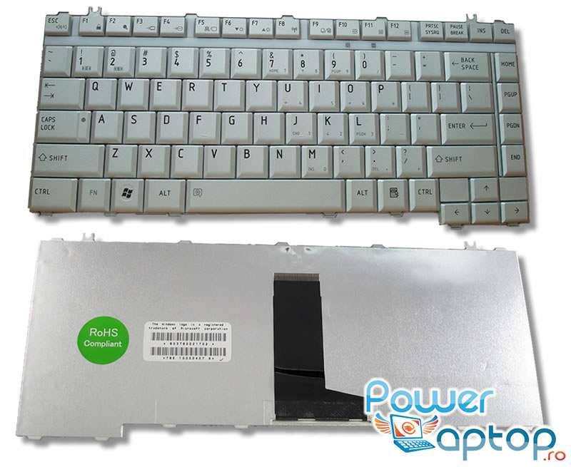 Tastatura Toshiba Satellite L312 argintie