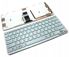 Tastatura Sony 9Z.N6BBF.D01 alba iluminata backlit. Keyboard Sony 9Z.N6BBF.D01 alba. Tastaturi laptop Sony 9Z.N6BBF.D01 alba. Tastatura notebook Sony 9Z.N6BBF.D01 alba