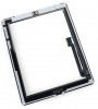 Digitizer Touchscreen Apple iPad 3 A1430 A1416 cu buton home si adeziv Negru. Geam Sticla Tableta Apple iPad 3 A1430 A1416 cu buton home si adeziv Negru