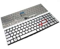 Tastatura HP Pavilion 15-SC Argintie. Keyboard HP Pavilion 15-SC. Tastaturi laptop HP Pavilion 15-SC. Tastatura notebook HP Pavilion 15-SC